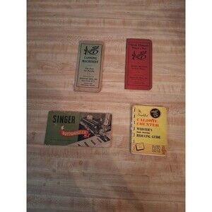 Vintage 1940s 1950s Booklet Lot Monitor Canning Grain Cleaner Singer Buttonholer